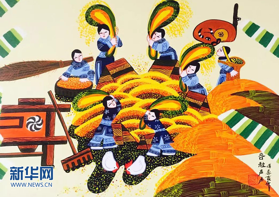 讓農(nóng)民畫走向更多的國家，用農(nóng)民畫講好中國故事，傳播中國聲音